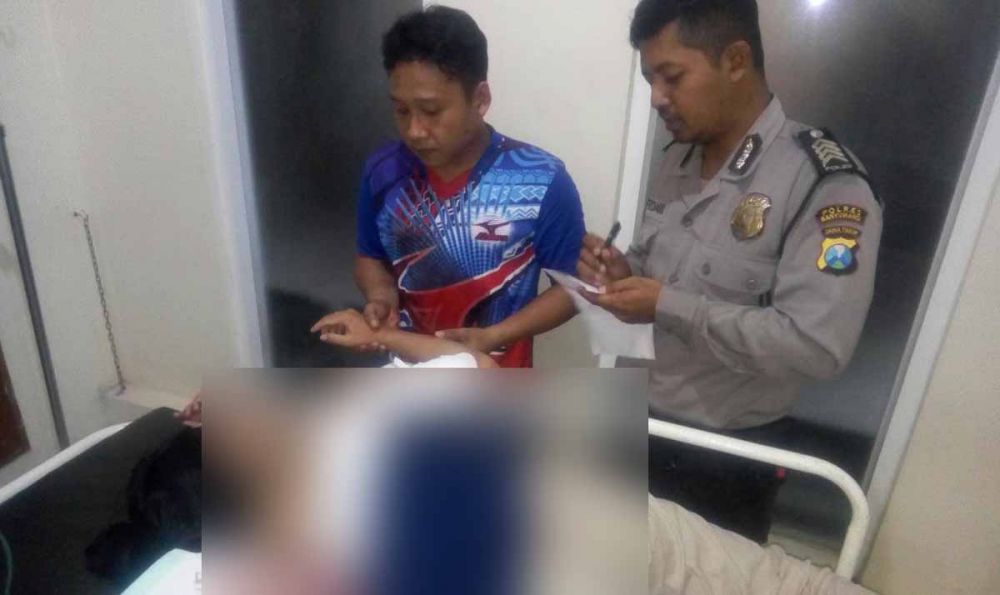 Korban Dwi Ratna Sari mendapat perawatan di rumah sakit