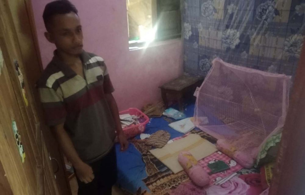 Tempat tidur sang bayi di Trenggalek yang diculik
