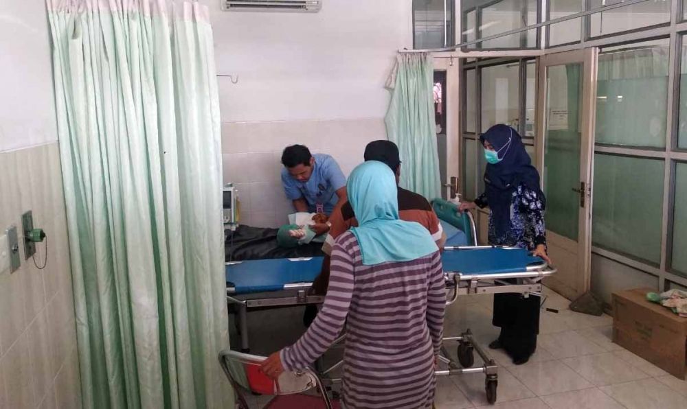 Balita yang tercemplung panci berisi air mendidih dirawat di RSUD dr Harjono., Ponorogo
