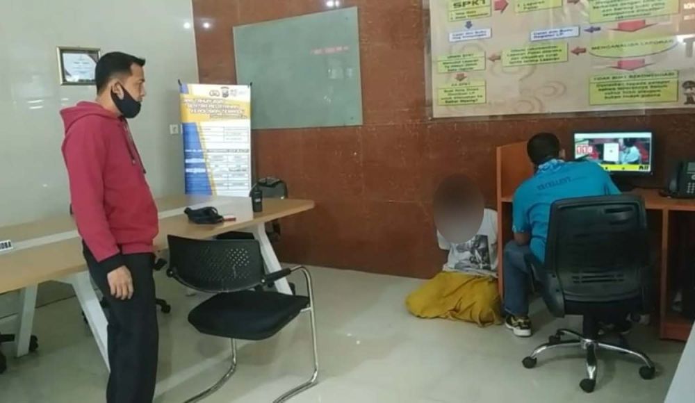 Begal payudara di Kota Pasuruan diamankan di kantor polisi