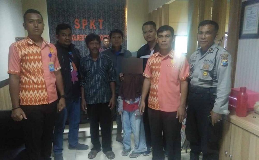 FZA, bocah kelas 6 SD asal Surabaya yang kabur ke Tulungagung saat dijemput keluarganya di Mapolres Tulungagung