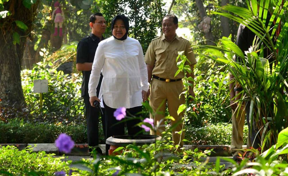 Sidak Wali Kota Risma di Kebun Bibit Wonorejo