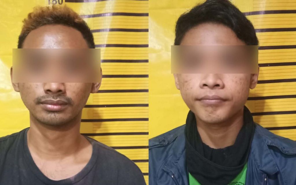 Dua pemuda yang jadi budak narkoba diamankan di Mapolsek Tambaksari, Surabaya