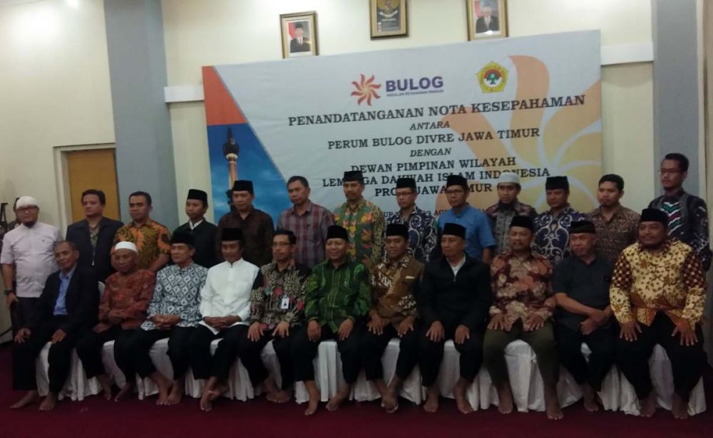 Bulog dan LDII Jatim menjalin kerjasama pembentukan rumah pangan kita (RPK)