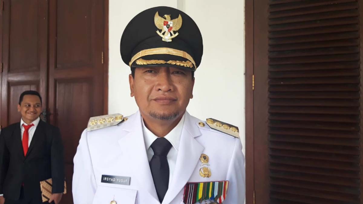 Bupati Pasuruan Irsyad Yusuf saat ditemui di Grahadi