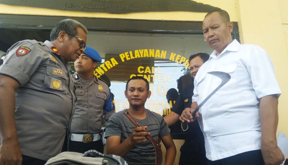 Buron pencuri hewan ternak diamankan di Mapolsek Kademangan, Polres Probolinggo Kota