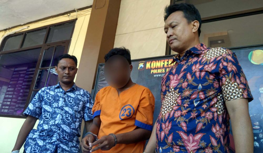 Pelaku diamankan di Mapolres Probolinggo Kota