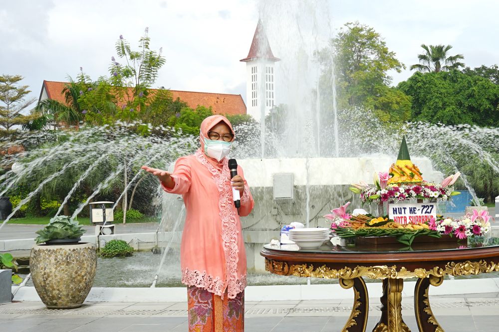 Pesan Terakhir Wali Kota Risma di Hari Jadi Kota Surabaya