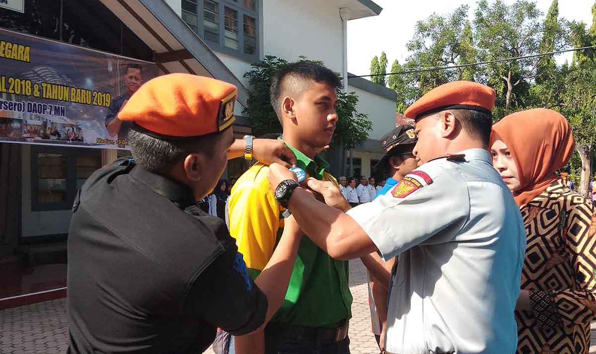 Apel gelar pasukan Daop 7 dalam rangka menyambut natal dan tahun baru