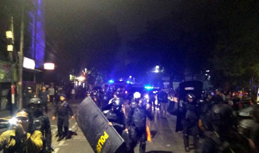 Kerusuhan di salah satu titik di Jakarta (Foto: Antara)