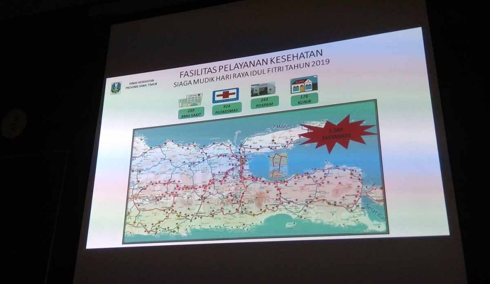 Fasilitas kesehatan yang disediakan Dinkes Jatim di seluruh jalur mudik lebaran di Jawa Timur
