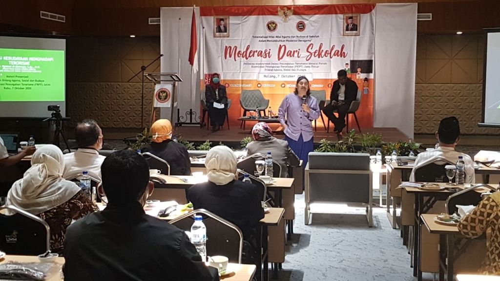 Diskusi yang digelar BNPT dan FKPT Jatim di Malang