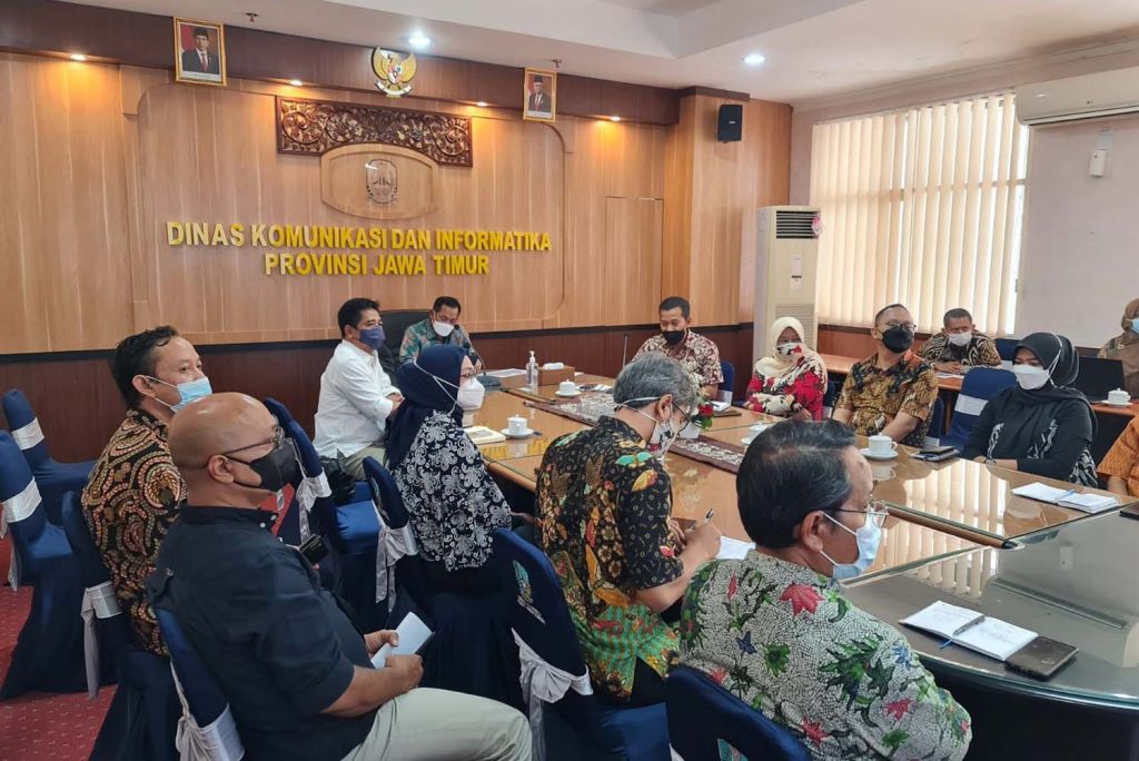 Diskusi yang digelar terbatas oleh Diskominfo Jatim