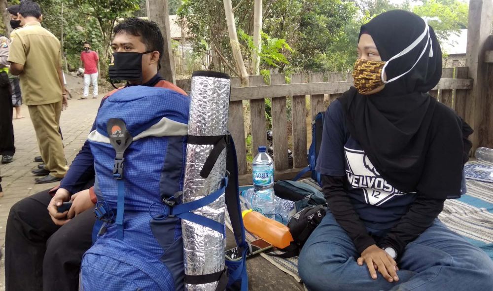 Yahya dan Mei, dua pendaki asal Surabaya yang sempat dikabarkan hilang di Gunung Penanggungan