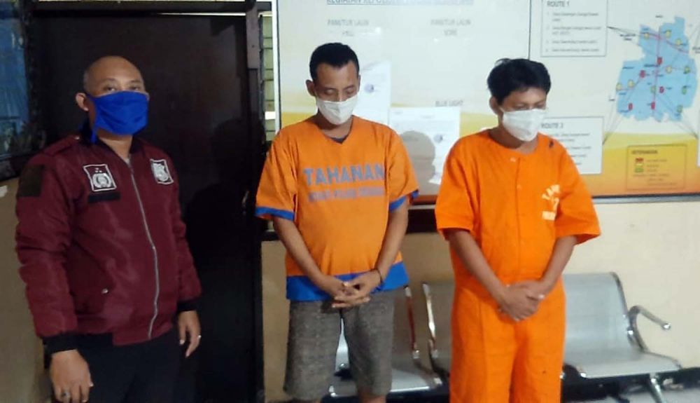 Dua bandit pencuri motor diamankan di Mapolsek Gedangan, Sidoarjo
