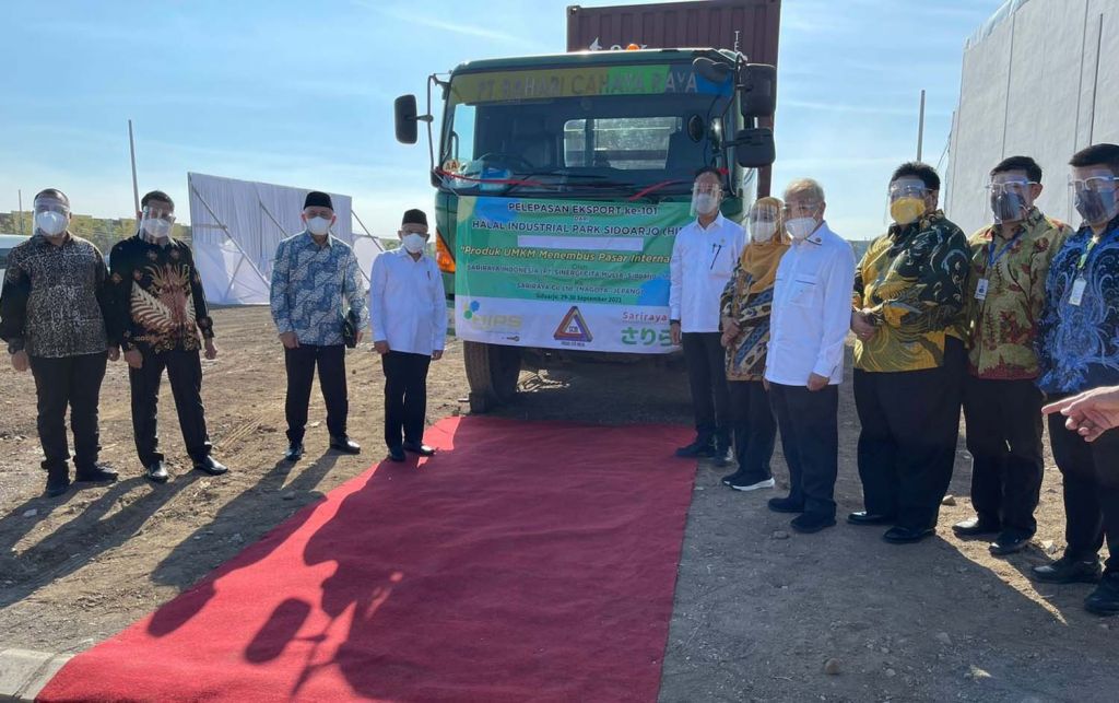 Wapres Ma'ruf Amin Lepas Ekspor Produk Halal UMKM Perdana dari HIPS Sidoarjo