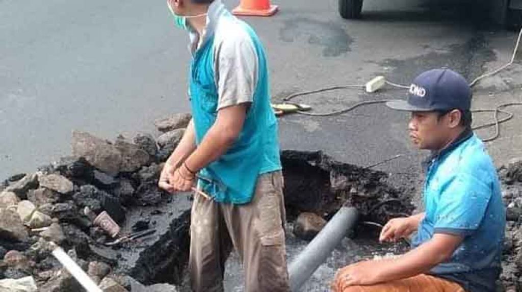 Pemasangan jaringan di Kota Batu