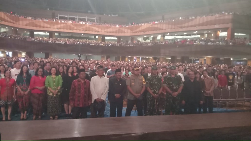 Forkopimda Jatim saat meninjau jemaat gereja Bethany Nginden Surabaya.