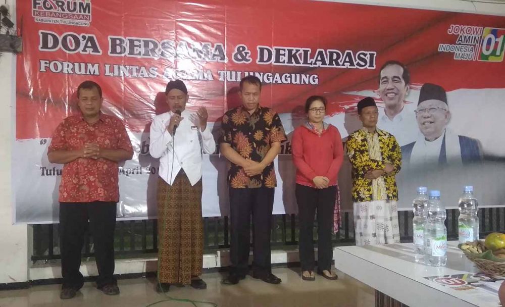 Forum Umat Lintas Agama Tulungagung sepakat dukung Jokowi-Ma'ruf Amin