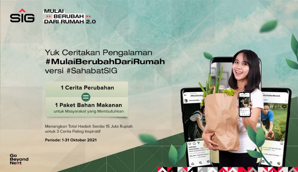 SIG Ajak Masyarakat Peduli Lingkungan dengan Gerakan #BerubahDariRumah 2.0