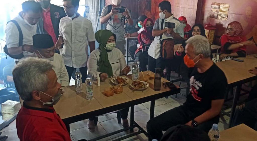 Ganjar Pranowo saat singgah di Ponorogo