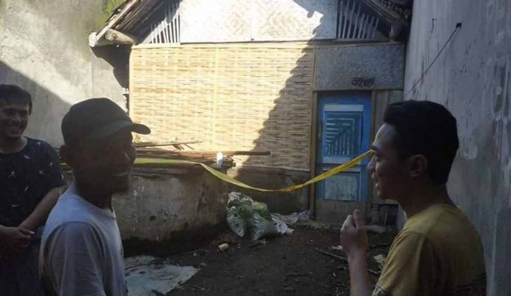 Kandang kambing tempat korban gantung diri dipasang garis polisi