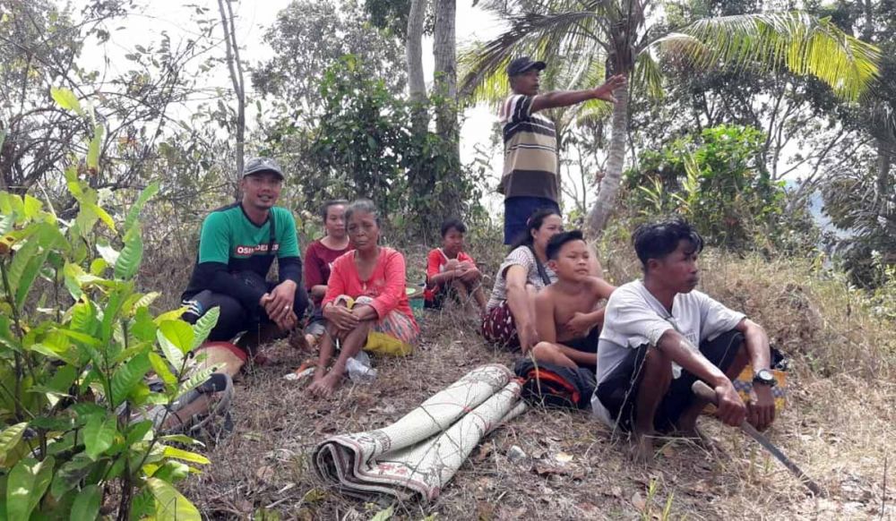 Warga Pancer Banyuwangi sempat mengungsi di Bukit Sainem akibat gempa di Jembrana, Bali