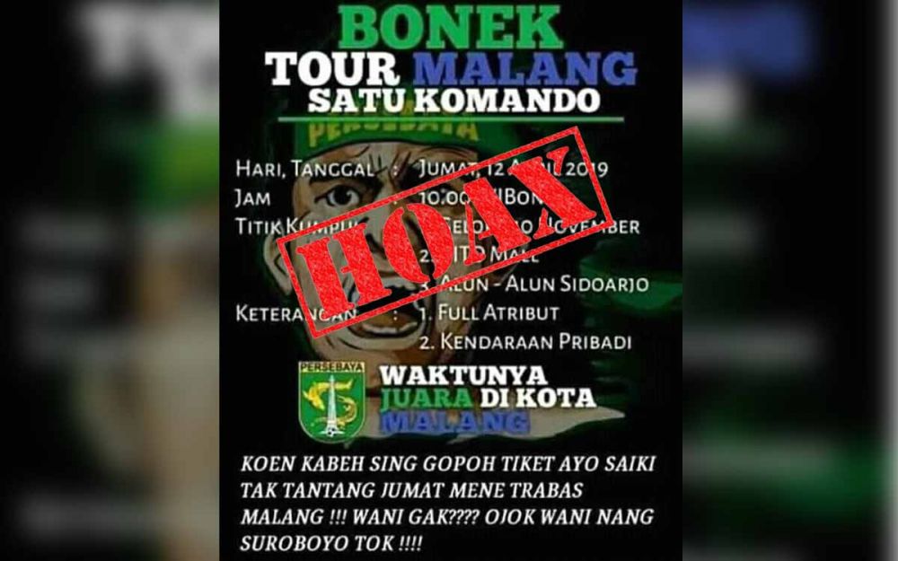 Poster hoaks yang beredar
