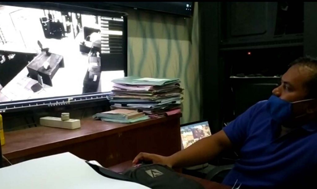 Rekaman CCTV di Kantor Dishub Kota Probolinggo