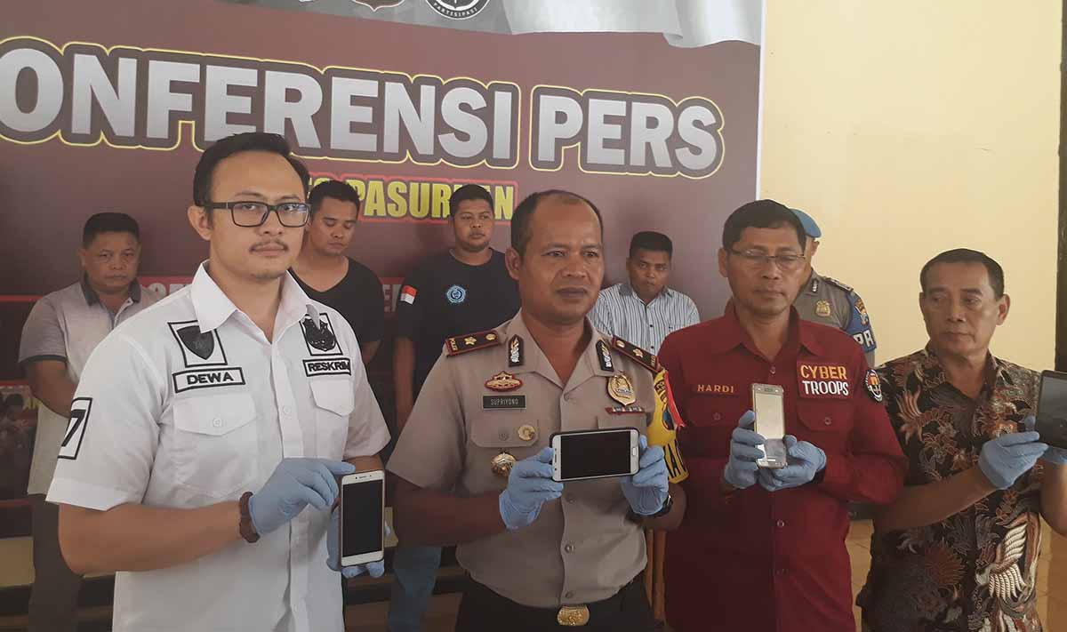 Empat Orang Penyebar Hoaks Bank BCA Pandaan Dirampok Ditangkap
