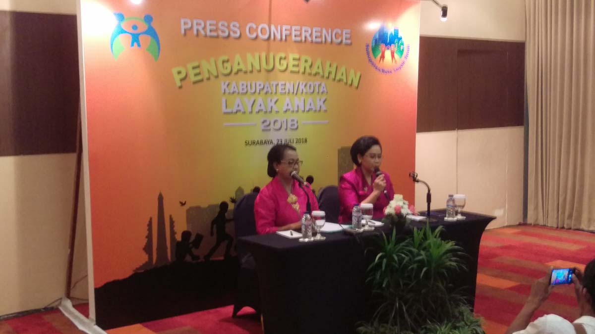 Menteri Yohana saat di Dyandra, Surabaya