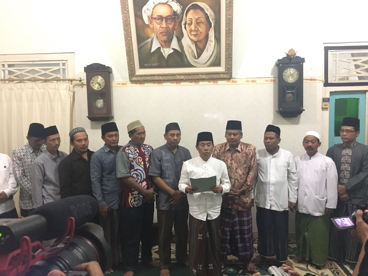 Suasana deklarasi dan dukungan kepada Muhaimin Iskandar untuk maju Pilpres 2019.