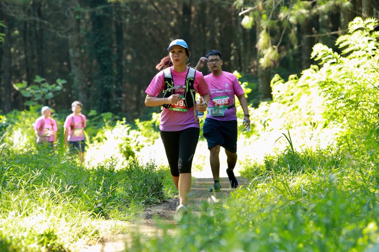 Salah satu peserta di Banyuwangi Green Run.