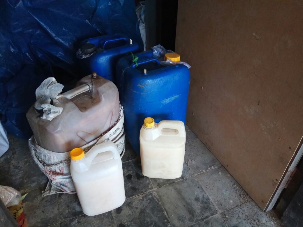 Barang bukti yang disita petugas