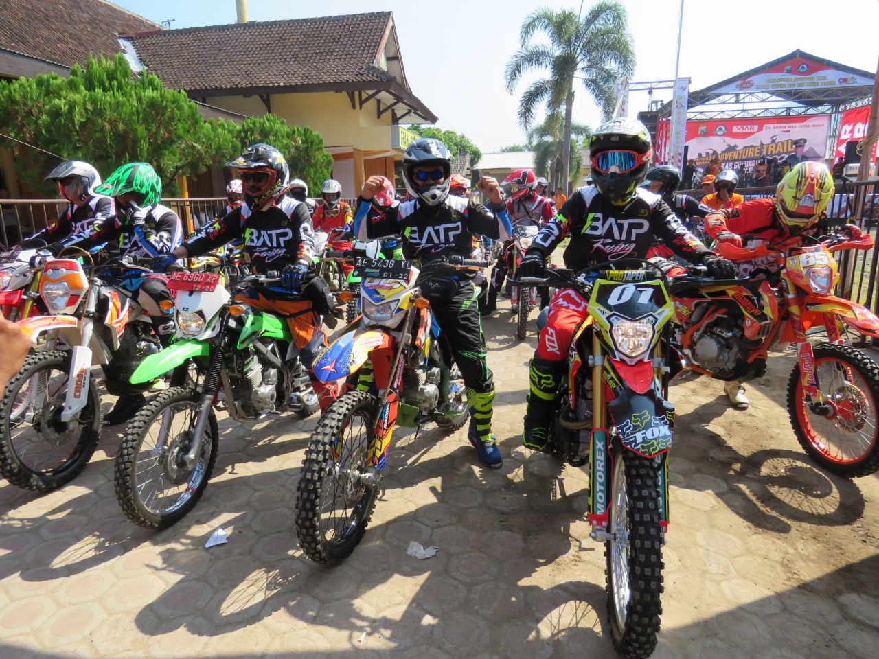 Acara ngetrail di Polres Pacitan 