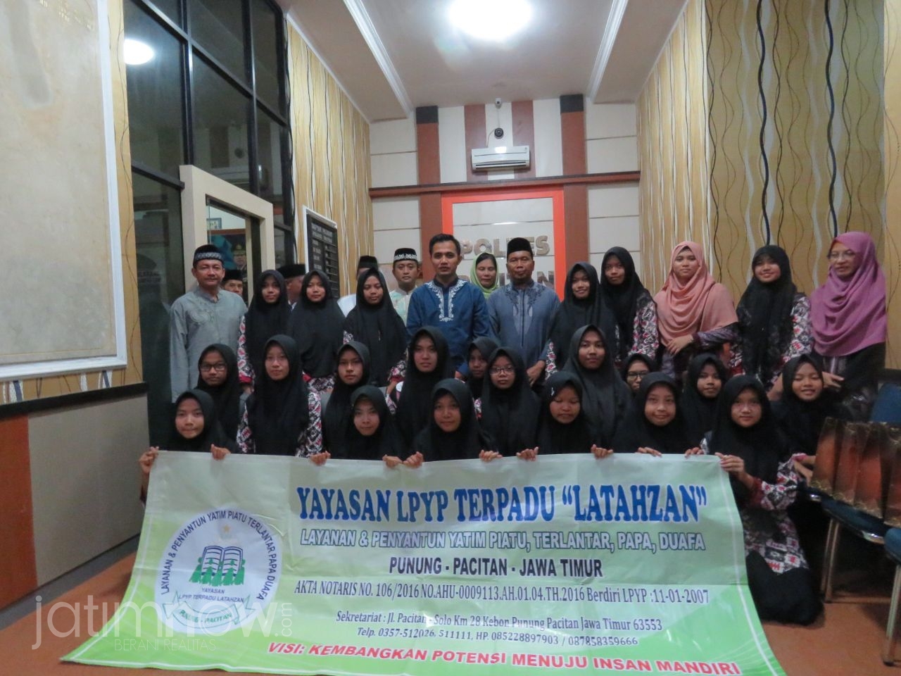 Acara berbuka bersama anak yatim di Mapolres Pacitan./Foto: Mita Kusuma