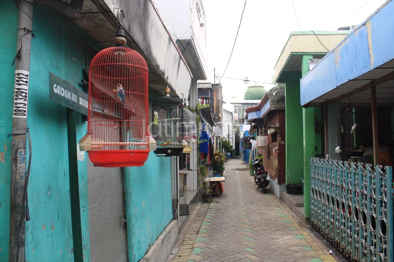Salah satu gang di Kampung Gadukan.Foto: Arry Saputra