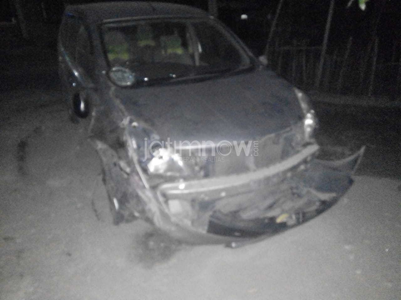 Mobil yang terlibat kecelakaan./Foto: Mita Kusuma.