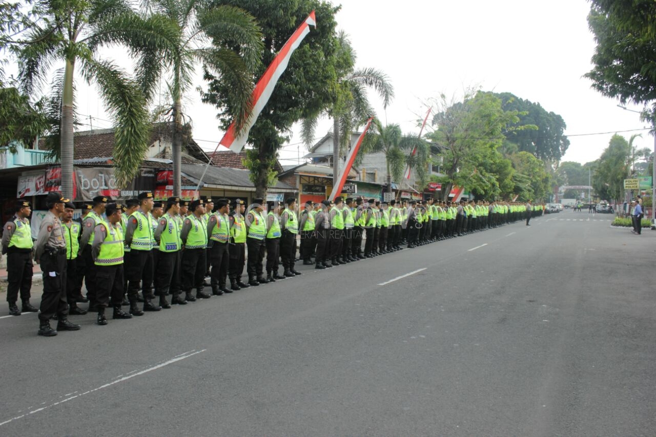 Apel kesiapan pengamanan Pilgub Jatim./Foto: CF Glorian.