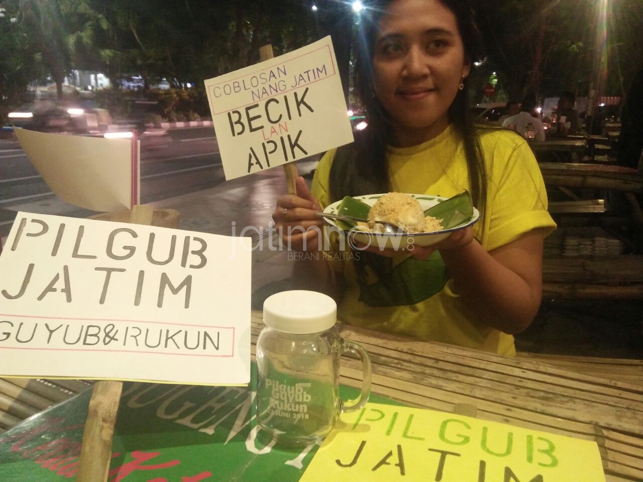 Ketan punel yang disediakan untuk warga./Foto: Istimewa.