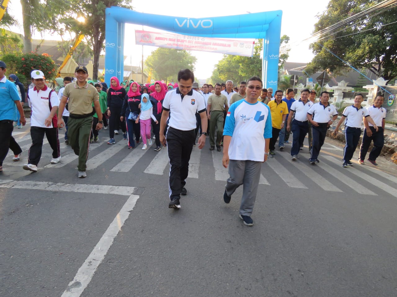 Olah raga jalan santai yang digelar di Pacitan.