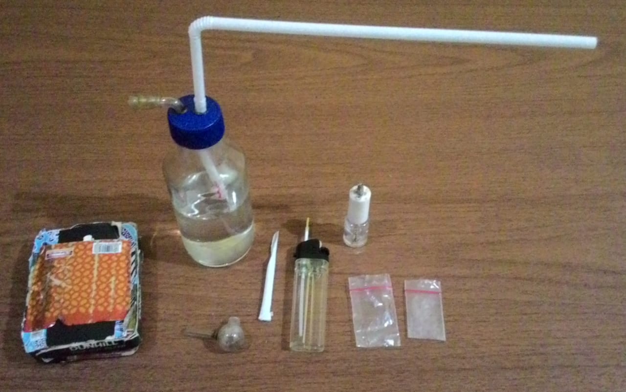 Barang bukti yang disita petugas.