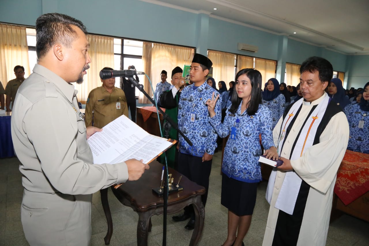 Calon ASN Pemkab Ponorogo yang diambil sumpahnya.
