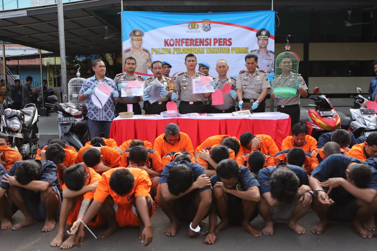 33 Kasus 3C Diungkap Polres Pelabuhan Tanjung Perak