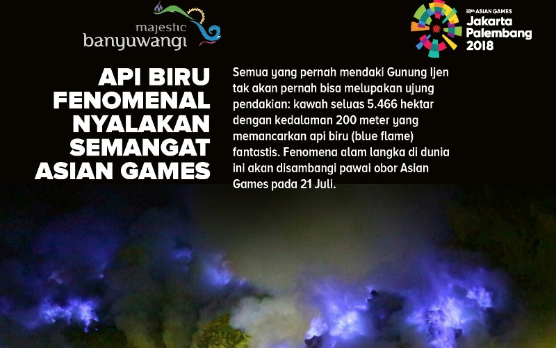 Salah satu postingan warganet tentang obor Asian Games ke Banyuwangi/Foto: istimewa