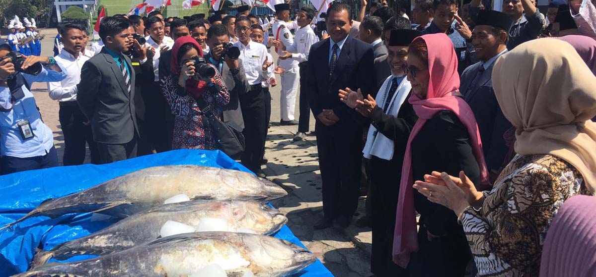 Menteri Susi saat di Pondok Gontor.