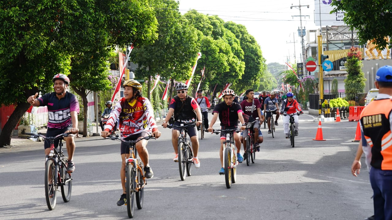 Peserta Gowes sepeda nusantara di Banyuwangi/Foto: Humas Pemkab Banyuwangi for jatimnow.com