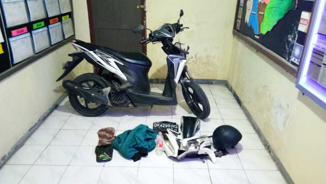 Sepeda motor Honda Vario yang digunakan pelaku saat beraksi/Foto: Irul Hamdani