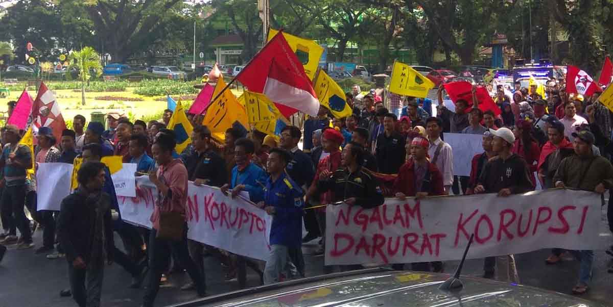 Demo mahasiswa di Malang