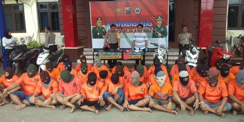 Operasi Sikat Semeru 2018, Polres Probolinggo Sikat 38 Tersangka